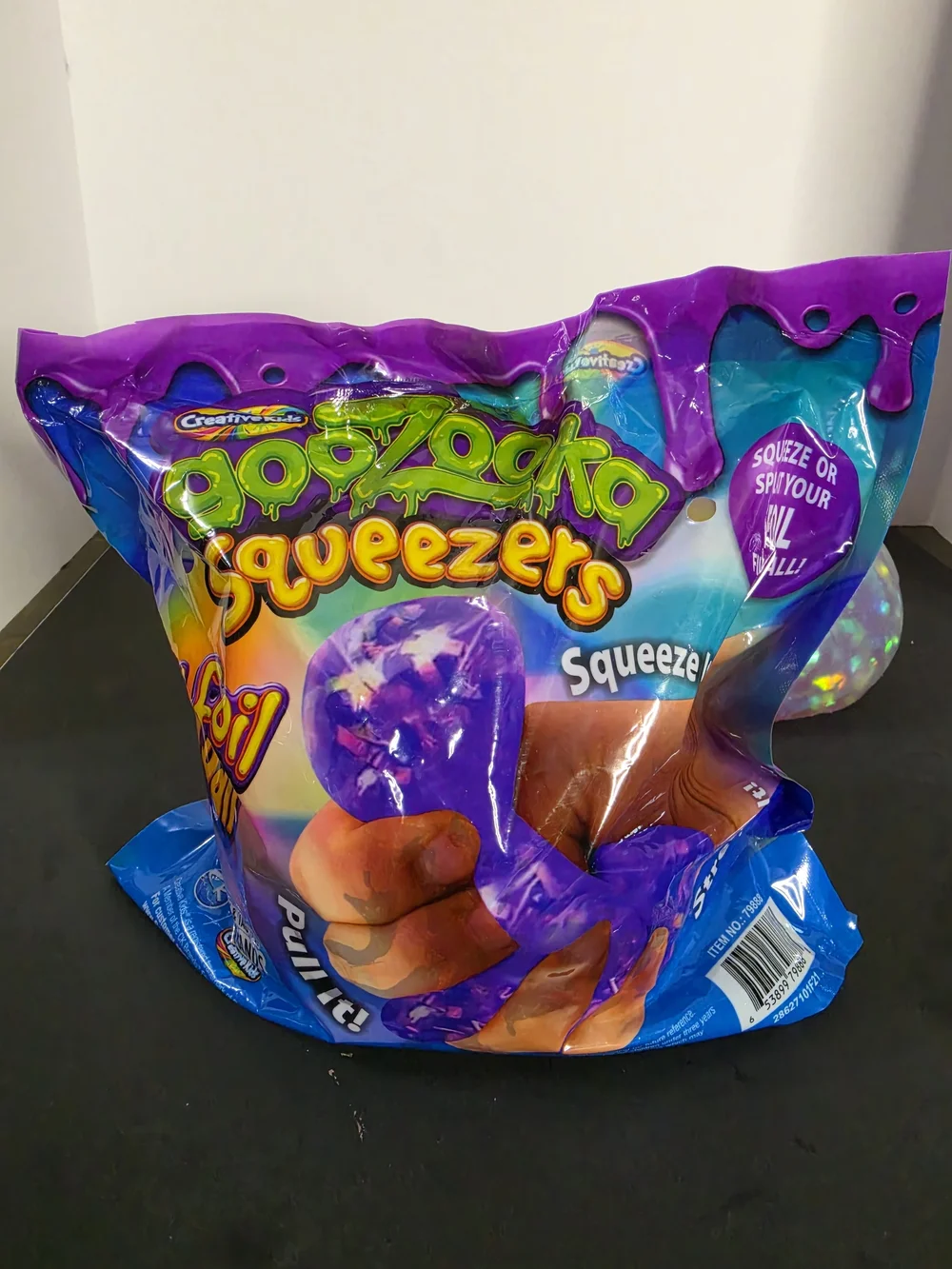Goozoona Squeezers Iridescent Purple Sensory Ball by